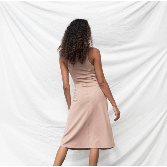 LUNYA Restore Fitted Dress otium tan heather - Picture 2 of 15